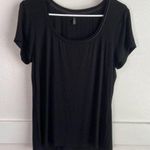 White House | Black Market Black Scoop Neck Short Sleeve Shirt Photo 0