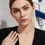 Boutique 14k gold plated 925 Silver Dainty Tag Necklace Photo 4