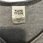 Wave trade grey cropped long sleeve bike week shirt size small Photo 2