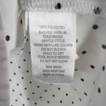 Dalia Collection Dalia White Short Sleeve Dot Blouse Size Medium Photo 4