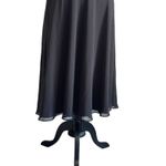 R & M Richards Vintage T&M Richards LBD Lace Embroidered Waist Halter‎ Midi Dress Size 12 Photo 4