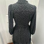 A New Day Black and Gray Long Sleeve Tie Front Dress Photo 5