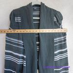 Eddie Bauer  stripes‎ open front Cardigan, women size M Photo 7