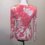 No Boundaries  pink tie dye long sleeve top Photo 3