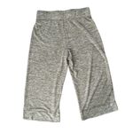 LOGO By Lori Goldstein Wide Leg Crop Gaucho Lounge Pants | Oatmeal | Medium Photo 1