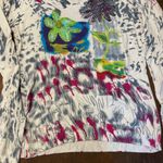 Vintage IDI by Matthew Art to Wear Top Women's Size Large Rayon Embellished Bead White Photo 10