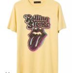 Junk Food Clothing Unisex Yellow The Rolling Stones Graphic Vintage Tee XS Photo 0