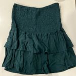 Wild Fable  Green Mini Ruffle Skirt Photo 0