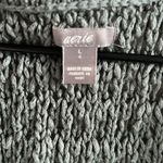 Aerie Chunky Open Knit Boho Green Earthy Tank Large Photo 2
