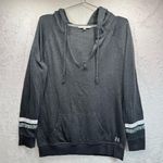 Victoria's Secret Victoria’s Secret Iridescent Love Rhinestone Sleeve Gray Hoodie Sweatshirt Small Photo 0