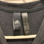 Adidas Women's Charcoal Gray 3 Stripe Side Slits Workout Muscle Tank Top Large Photo 2