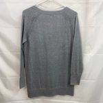 a.n.a . women's gray button front pocket long deep v-neck casual cardigan sweater Photo 6