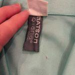 Vintage Nylon 1970s Disco Shirt Green Size M Photo 3