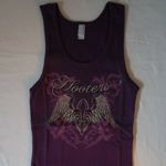 Hooters New Womens Vintage  Purple Angel Wings Ribbed Tank Stretchy Size Medium Photo 6