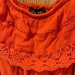 City Chic Orange Ruffle On or Off-the-Shoulder Boho Maxi Dress Plus Size 20 Photo 2
