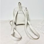 Salvatore Ferragamo  Gancini Leather School Draswtring Backpack White /Silver Photo 2