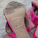 SJP by Sarah Jessica Parker Blossom Rhinestone Heel Sandals Pink Satin Size 8 Photo 9