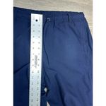 Eileen Fisher  Organic Cotton Capri Pants Medium Navy Pull On Wide Leg Casual Photo 6