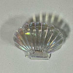 Clear Iridescent Seashell Shell Claw Clip Hair Accessory 🐚✨ White Photo 1