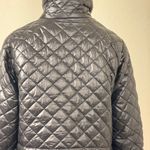 BCBGMAXAZRIA jacket coat women M quilted silver zipper down outdoor performance Photo 7