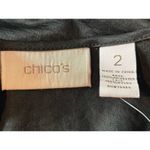 Chico's Chico’s Romanced Roxie Black Lace Layered Tier Sleeveless Top Sz 2 (M 12-14) NWT Photo 7