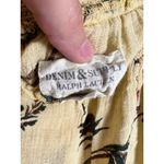 Denim & Supply Ralph Lauren Ralph Lauren Denim & Supply Yellow Floral Print Smocked 3/4 Sleeve Blouse Size S Photo 6