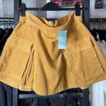 Wild Fable Womens Medium Mustard Yellow Corduroy Cargo Mini Skirt Photo 0
