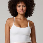 Aerie  Offline The Hugger Recharge White Longline Least Support Bra/Tank Photo 0