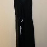 june & hudson Tie Back Straight Neck Dress Size M Black Size M Photo 5