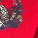 Vintage Debbie Brooks Red Sweatshirt crewneck Puppy Kitten Graphic Size L Photo 4