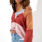 American Eagle Cropped Balloon Sleeve Button Up Cardigan - XS Photo 0