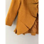 Anthropologie Tabitha Wool Blend Terrace House Ruffle Blazer Jacket Mustard Sz 6 Yellow Photo 4