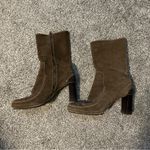 Cole Haan  Vintage 90s y2K Chunky Heel Suede Bootie Brown Women's Sz 8 Photo 1