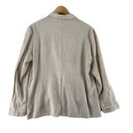 Drew ‎ Blazer Jacket Womens Medium Tan Linen Rayon Blend Pockets Grandma Coastal Photo 1
