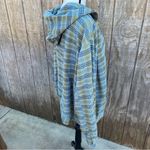 Venezia Jean Green Plaid Zip Up Flannel Size 26/28 Blue Photo 8