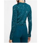 Nike  Pro Warm Starry Night Cropped Long Sleeve Top Metallic Stars Training Small Photo 7