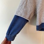 The Laundry Room  Revolve Gray Blue Crop Sweatshirt Hoodie Size‎ Small Photo 4