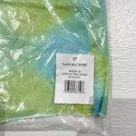 We Wore What New Tie Dye Stretch Denim Flared Leg Bell Shorts Blue Green Size 27 Photo 19