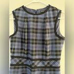 Brooks Brothers  Plaid Dress Sleeveless Dress Blue White Black Multi Color Size 4 Photo 3