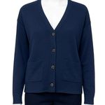 Treasure & Bond  Knit Cardigan Blazer - Navy Size S NWT Photo 0