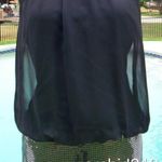 Cache Black Pewter Sheer Illusion Top Sequin Bottom Dress New Lined $188 NWT Photo 8