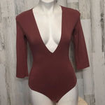 Rust Brown Deep V Photo 0
