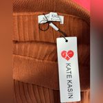 NWT Kate Kasin Ribbed Pencil Sweater Skirt Size Medium Photo 3