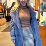 Tanya Taylor Camel Turtleneck Sweater LARGE Bodycon Merino Wool Designer $400 Photo 2