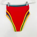 Andrea Iyamah  Yassa High Waisted Bikini Bottom in Red Multi Size XS Photo 5