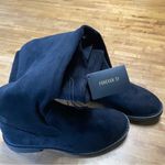 Forever 21 Black Over the Knee Boots with Chunky Sole Photo 1