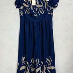 Made With Love Navy Floral Cold Shoulder Wide Leg Jumpsuit Sz M NWT Blue Size M Photo 10