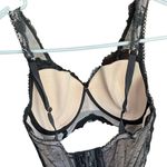 Victoria's Secret Victoria Secret Black Laced Dream angels lined Demi bra 34DD Photo 3