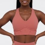 Gymshark  Whitney Simmons Sports Bra Coral Pink Racerback XS Photo 0