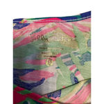 Lilly Pulitzer  Pima Cotton Shift Dress Size Small 3/4 Sleeves Tropical Vacation Photo 3